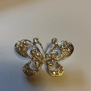Elegant silver Butterfly Brooch